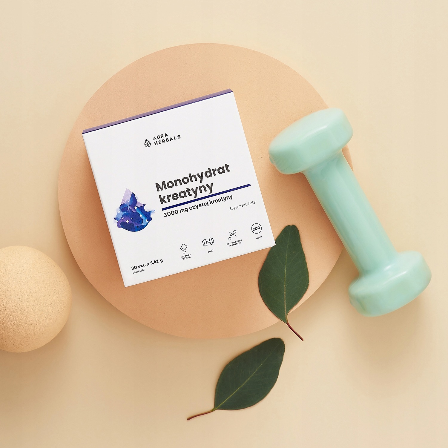Kreatyna bezsmakowa Aura Herbals 3 Kreatyna bezsmakowa Aura Herbals - Image 3