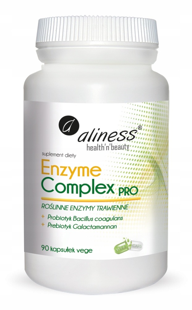 Aliness Multi Enzyme Complex Pro 90 kapsułek 2 Aliness Multi Enzyme Complex Pro 90 kapsułek - obrazek 2
