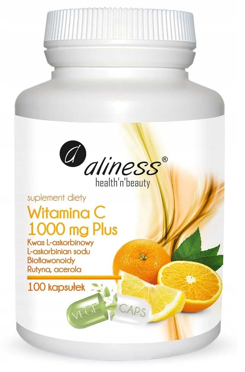 Aliness witamina C 1000 mg Plus 100 kapsułek 2 Aliness witamina C 1000 mg Plus 100 kapsułek - obrazek 2