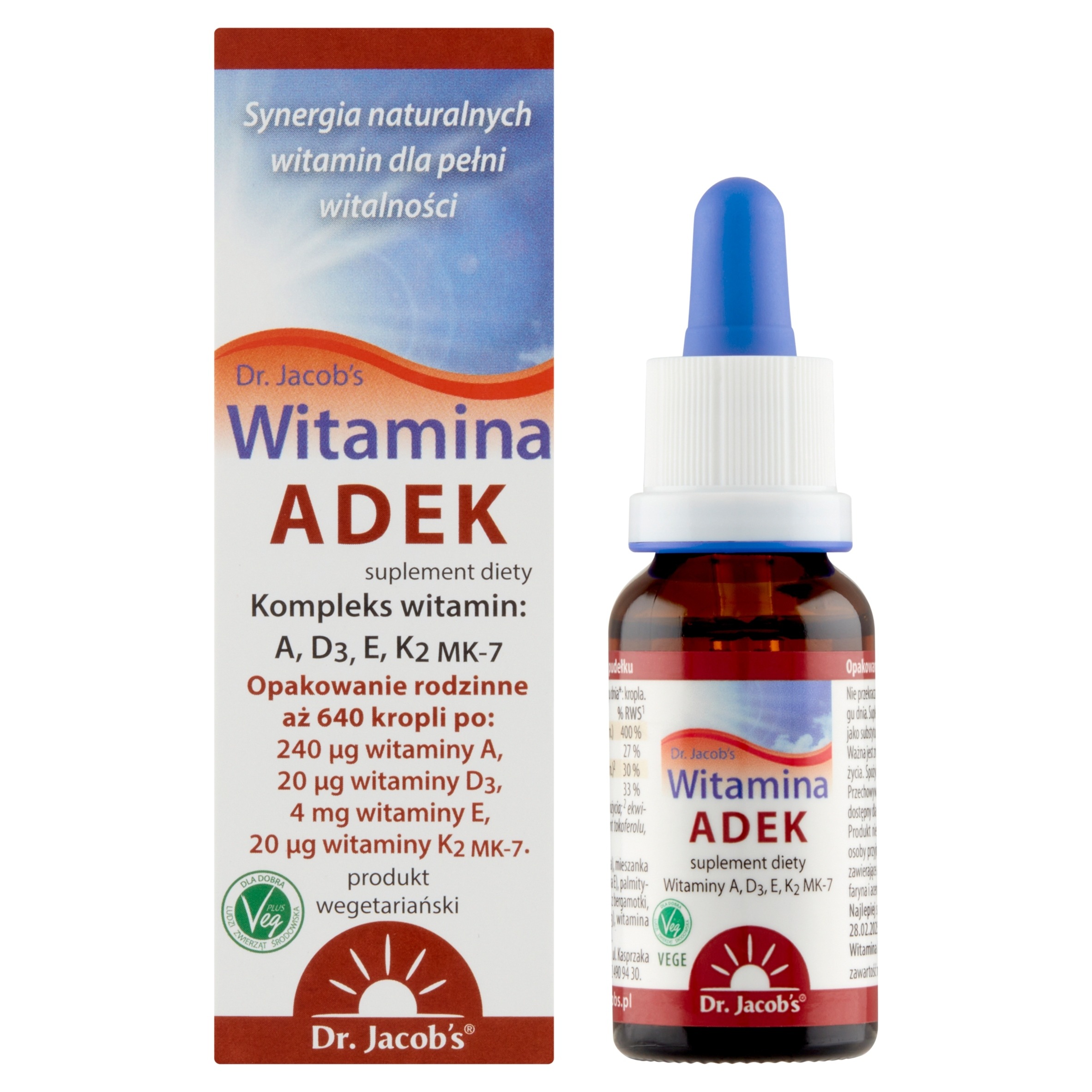 Suplement diety Dr. Jacob's Witamina ADEK płyn 20 ml 1 szt. 9 Suplement diety Dr. Jacob's Witamina ADEK płyn 20 ml 1 szt. - Image 9