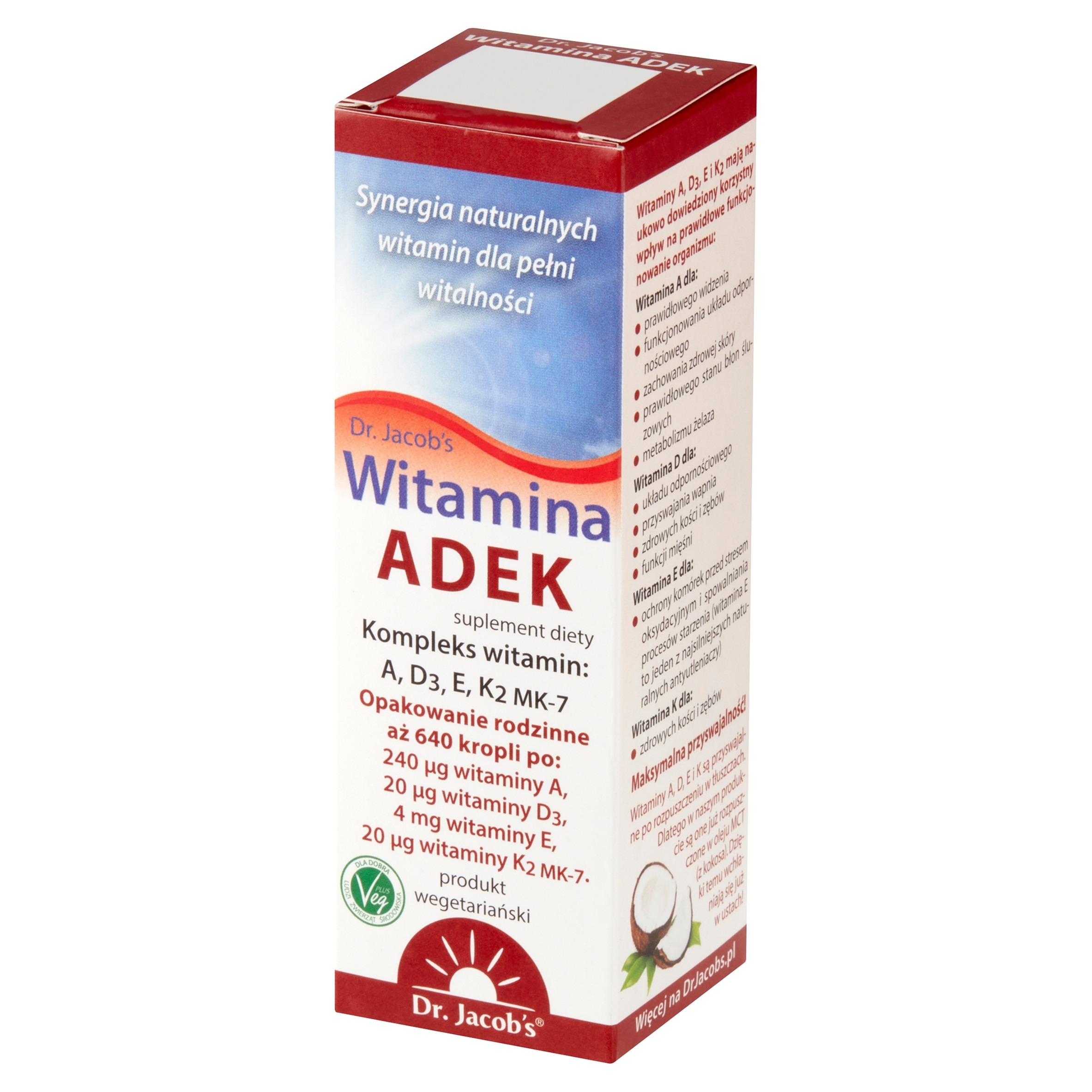 Suplement diety Dr. Jacob's Witamina ADEK płyn 20 ml 1 szt. 6 Suplement diety Dr. Jacob's Witamina ADEK płyn 20 ml 1 szt. - Image 6
