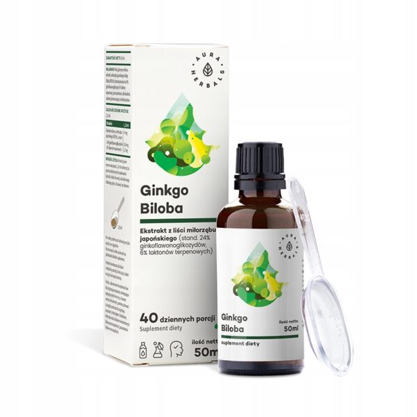 AURA HERBALS Ginkgo Biloba Ekstrakt 50:1 45mg 50ml
