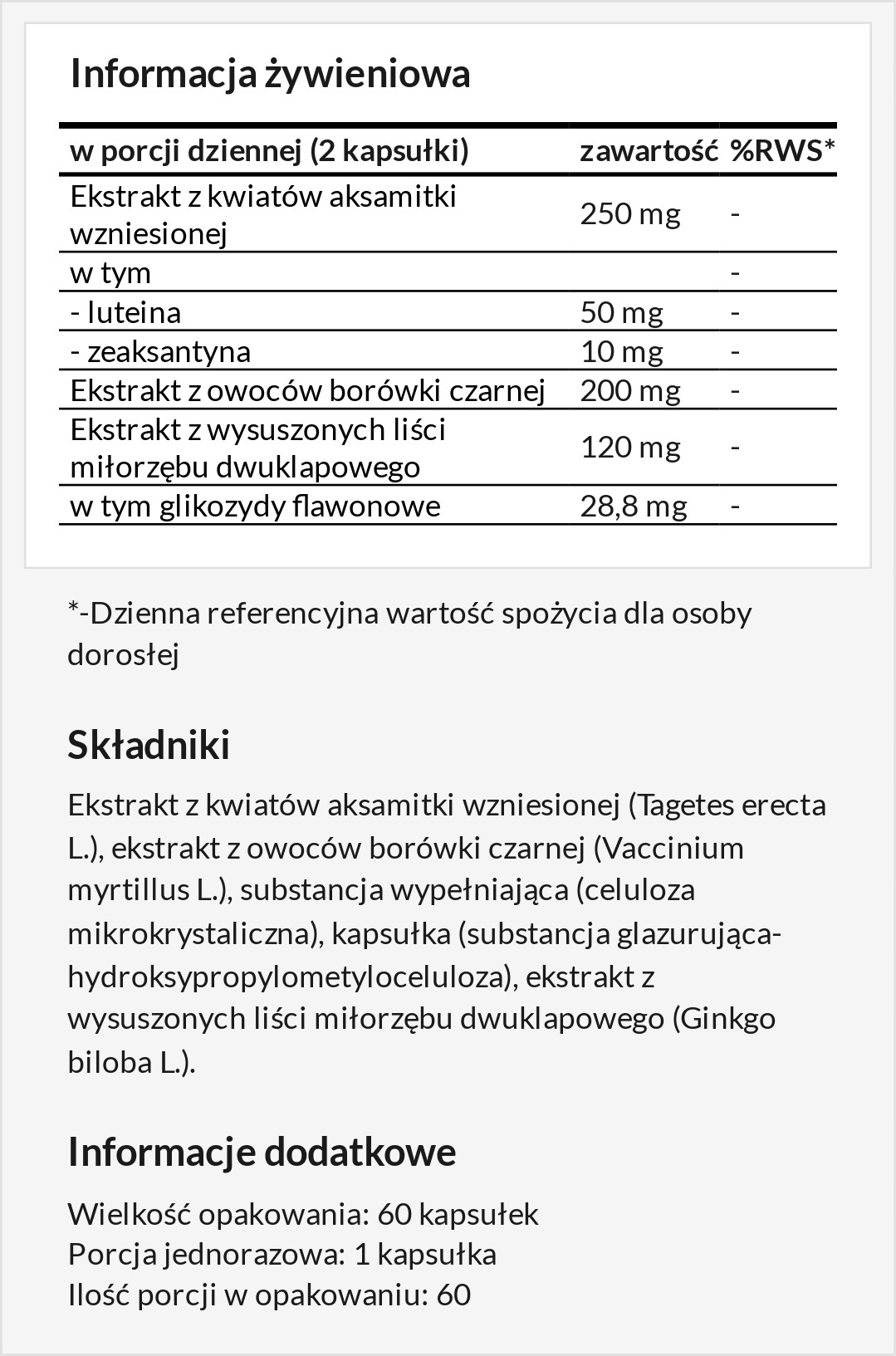 Suplement diety Skoczylas Na oczy luteina kapsułki 60 szt. 4 Suplement diety Skoczylas Na oczy luteina kapsułki 60 szt. - Image 4
