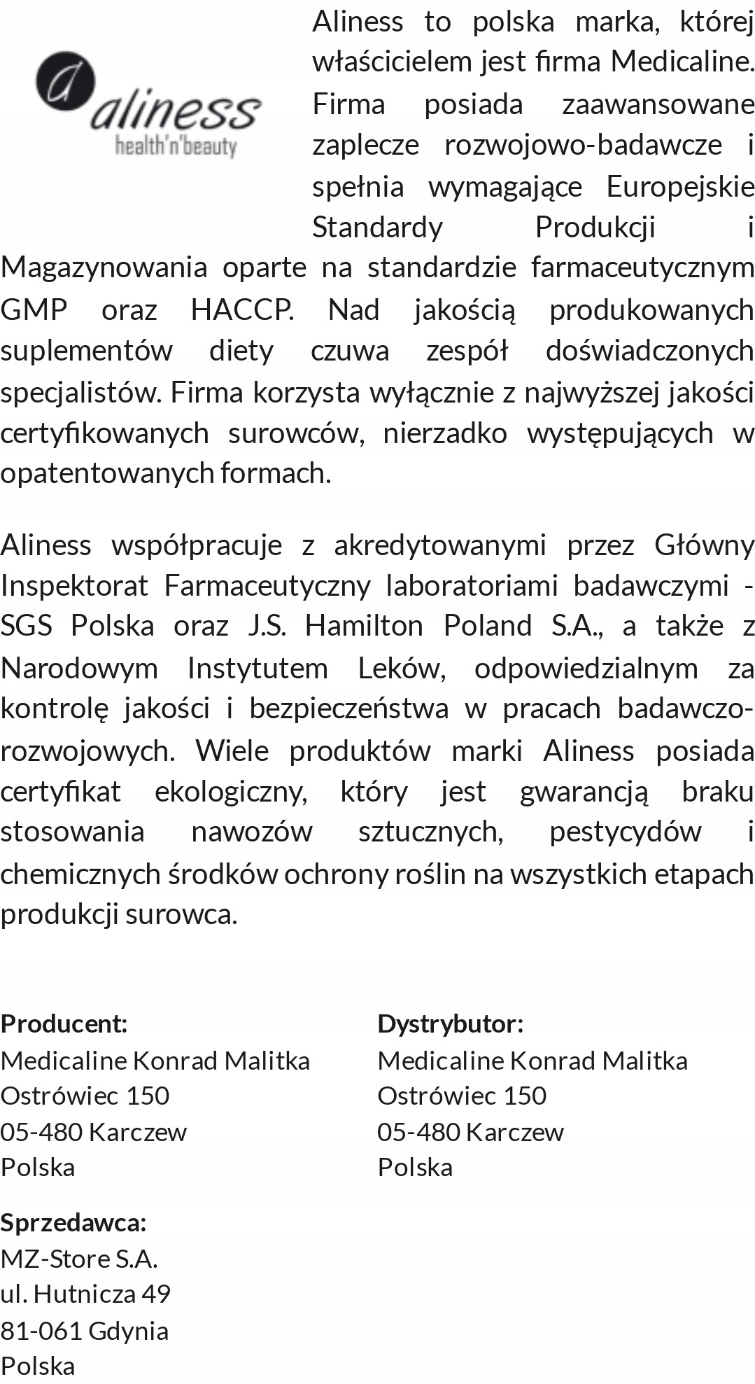 Suplement diety Aliness Colostrum Kozie 100 kapsułek 7 Suplement diety Aliness Colostrum Kozie 100 kapsułek - Image 7