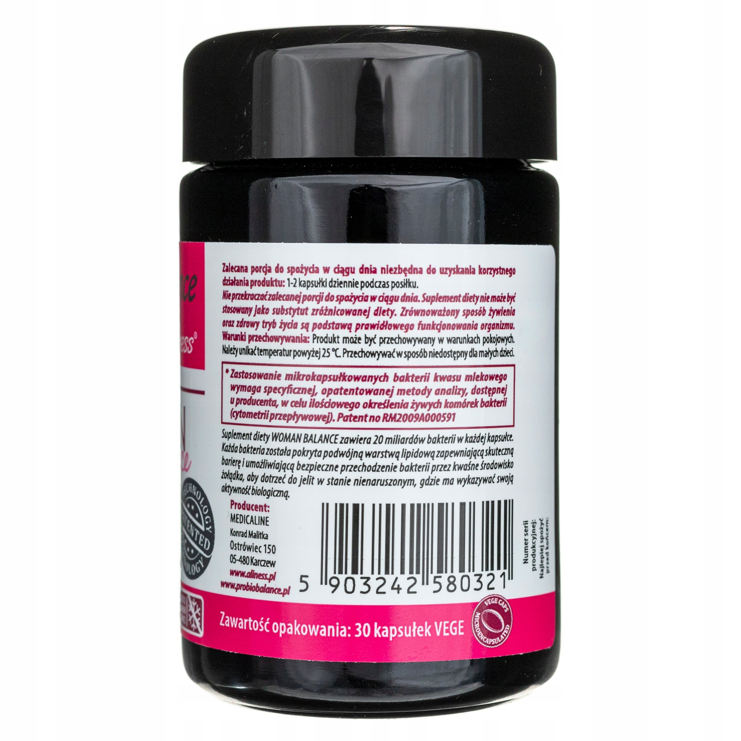 Suplement diety Aliness Probio Balance Woman kapsułki 30 szt. 4 Suplement diety Aliness Probio Balance Woman kapsułki 30 szt. - Image 4