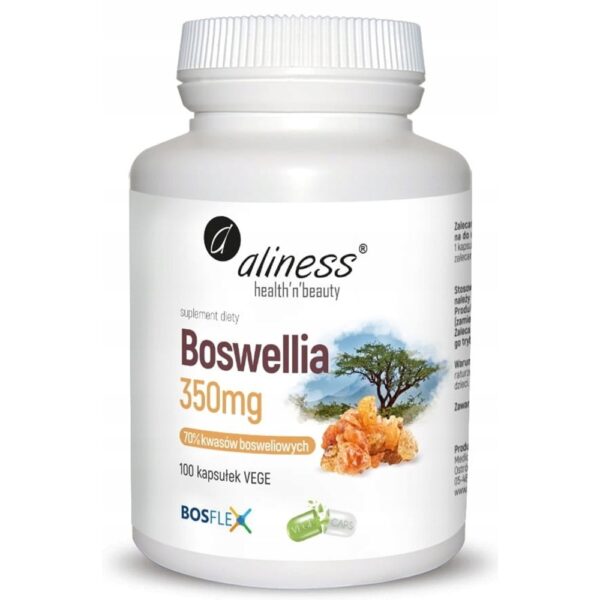 Aliness Boswellia serrata 350 mg (70%/10%) 100 kapsułek vege stawy